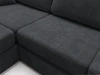 Ecksofa L-Form fürs Wohnzimmer Nesto Links Schwarz