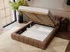 Polsterbett mit Bettkasten und Lattenrost 160x200 Alicante Braun