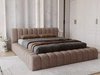 Polsterbett mit Bettkasten und Lattenrost 180x200 Italia Braun