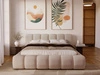 Polsterbett mit Bettkasten und Lattenrost 180x200 Doria Beige