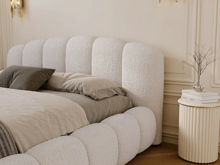 Polsterbett mit Stauraum und Lattenrost 140x200 Cloud Soft Beige