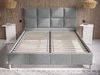 Polsterbett mit Lattenrost 120x200 Luxe Dunkelblau