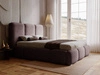 Polsterbett mit Bettkasten und Lattenrost 160x200 Bubble Braun