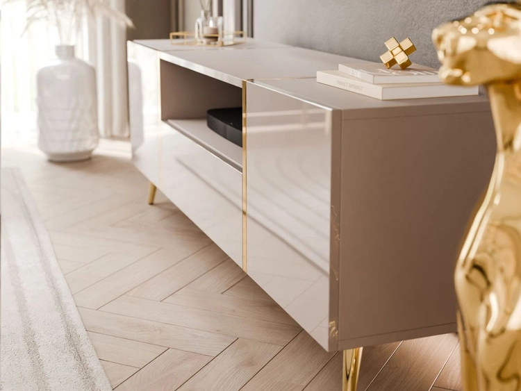 Wohnzimmer-Set im Glamour-Stil Lunelie Kaschmir