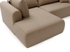 Ecksofa L-Form mit Schlaffunktion und Bettkasten Savana Bis Braun 