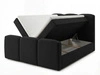 Boxspringbett mit Bettkasten 140x200 Campi Schwarz