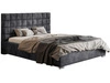 Polsterbett mit Bettkasten und Lattenrost 180x200 Terra Dunkelgrau