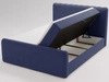 Boxspringbett mit Bettkasten 180x200 Osteno Dunkelblau