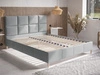 Polsterbett mit Lattenrost 140x200 Luxe Grau