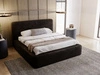 Polsterbett mit Bettkasten und Lattenrost 180x200 Amaro Schwarz