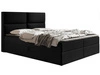 Boxspringbett mit Bettkasten 120x200 Hera Schwarz