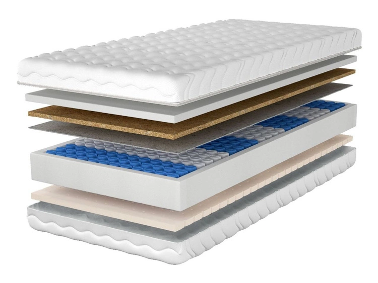 Taschenfederkernmatratze Pocket mit Latexschaum und Kokosmatte Avena 140x200