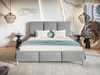 Polsterbett mit Lattenrost 140x200 Trio Grau