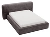 Polsterbett mit Bettkasten und Lattenrost 140x200 Monza Dunkelgrau