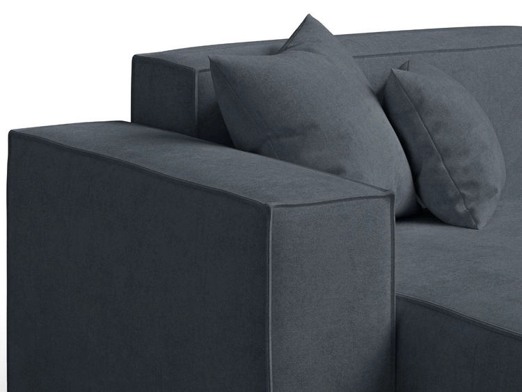 Ecksofa L-Form Links Arizona Dunkelgrau