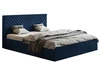 Polsterbett mit Bettkasten und Lattenrost 180x200 Esma Dunkelblau