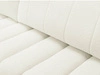 Ecksofa mit Schlaffunktion und Bettkasten Links Adoro Creme