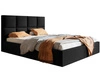 Polsterbett mit Bettkasten und Lattenrost 120x200 Malo Schwarz