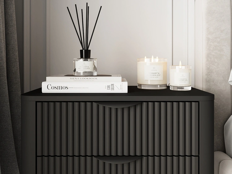 Nachtschrank Latina Schwarz