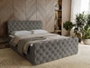 Boxspringbett mit Bettkasten 180x200 Lunaris Dunkelgrau