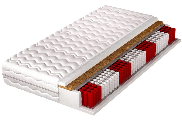 Taschenfederkernmatratze Multipocket mit Kokosfasermatte Lunaro 90x200