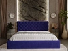 Polsterbett mit Bettkasten und Lattenrost 120x200 Apollo Blau