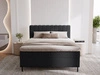 Boxspringbett mit Bettkasten 140x200 Primavera Schwarz