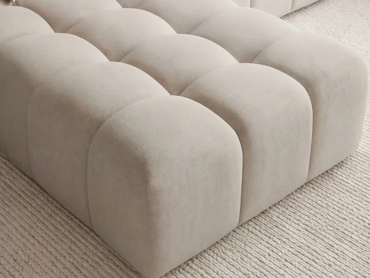 Ecksofa L-Form Links Moderne Ecksofa Loopo Beige