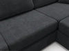 Ecksofa L-Form fürs Wohnzimmer Nesto Rechts Schwarz