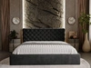 Polsterbett mit Bettkasten und Lattenrost 120x200 Apollo Schwarz