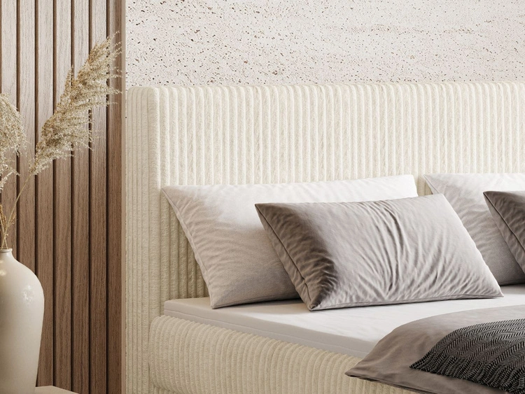 Boxspringbett mit Bettkasten 200X200 Brisa Beige
