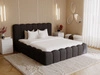 Polsterbett mit Bettkasten und Lattenrost 180x200 Smile Schwarz