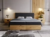 Boxspringbett mit Bettkasten 180x200 Forest Anthrazit
