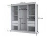 Schiebetürenschrank mit Spiegel 200 cm Vello Schwarz