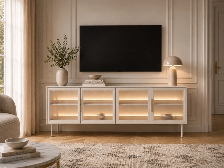 TV-Lowboard mit vier Türen Lumina Kashmir