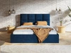 Polsterbett mit Bettkasten und Lattenrost 160x200 Malo Dunkelblau