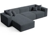 Ecksofa L-Form Links Arizona Dunkelgrau