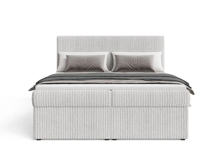 Boxspringbett mit Bettkasten 140X200 Brisa Grau