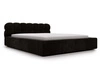 Polsterbett mit Bettkasten und Lattenrost 160x200 Plaza Schwarz
