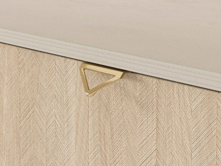 Kommode mit Türe und Schubladen Modena Beige