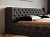Polsterbett mit Bettkasten und Lattenrost 160x200 Palini Schwarz