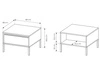 Couchtisch mit Stauraum Sorano Beige