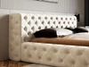 Polsterbett mit Bettkasten und Lattenrost 120x200 Palini Beige