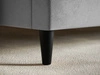 Polsterbett mit Lattenrost 120x200 Trio Schwarz