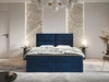 Boxspringbett mit Bettkasten 180x200 Hera Dunkelblau