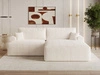 Ecksofa L-Form mit Schlaffunktion und Bettkasten Serene Rechts Creme