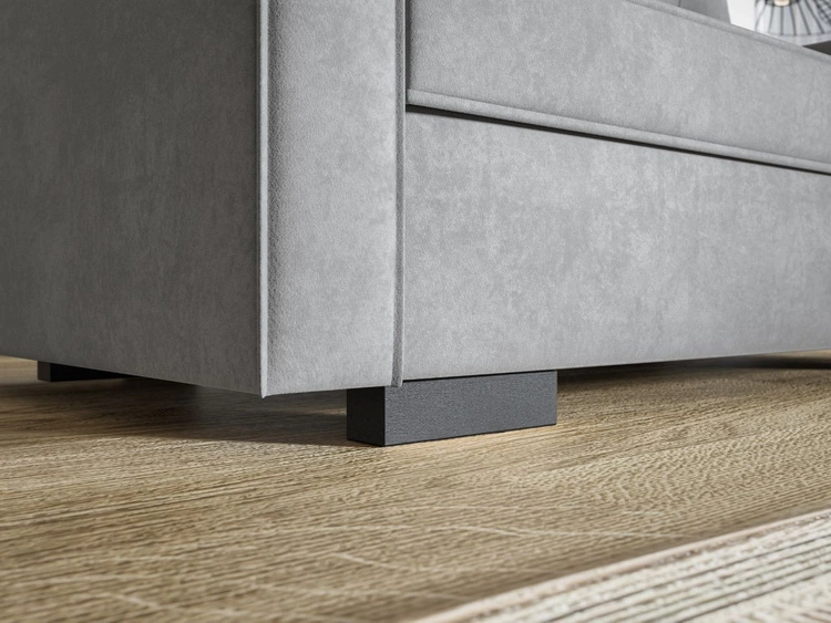 Schlafsofa mit Bettfunktion und Bettkasten Pori Dunkelblau
