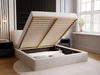 Polsterbett mit Bettkasten und Lattenrost 180x200 Monaco Beige
