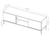TV-Lowboard mit Türen 150 cm Soroko Weiß