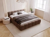 Polsterbett mit Bettkasten und Lattenrost 120x200 Cloud Low Braun